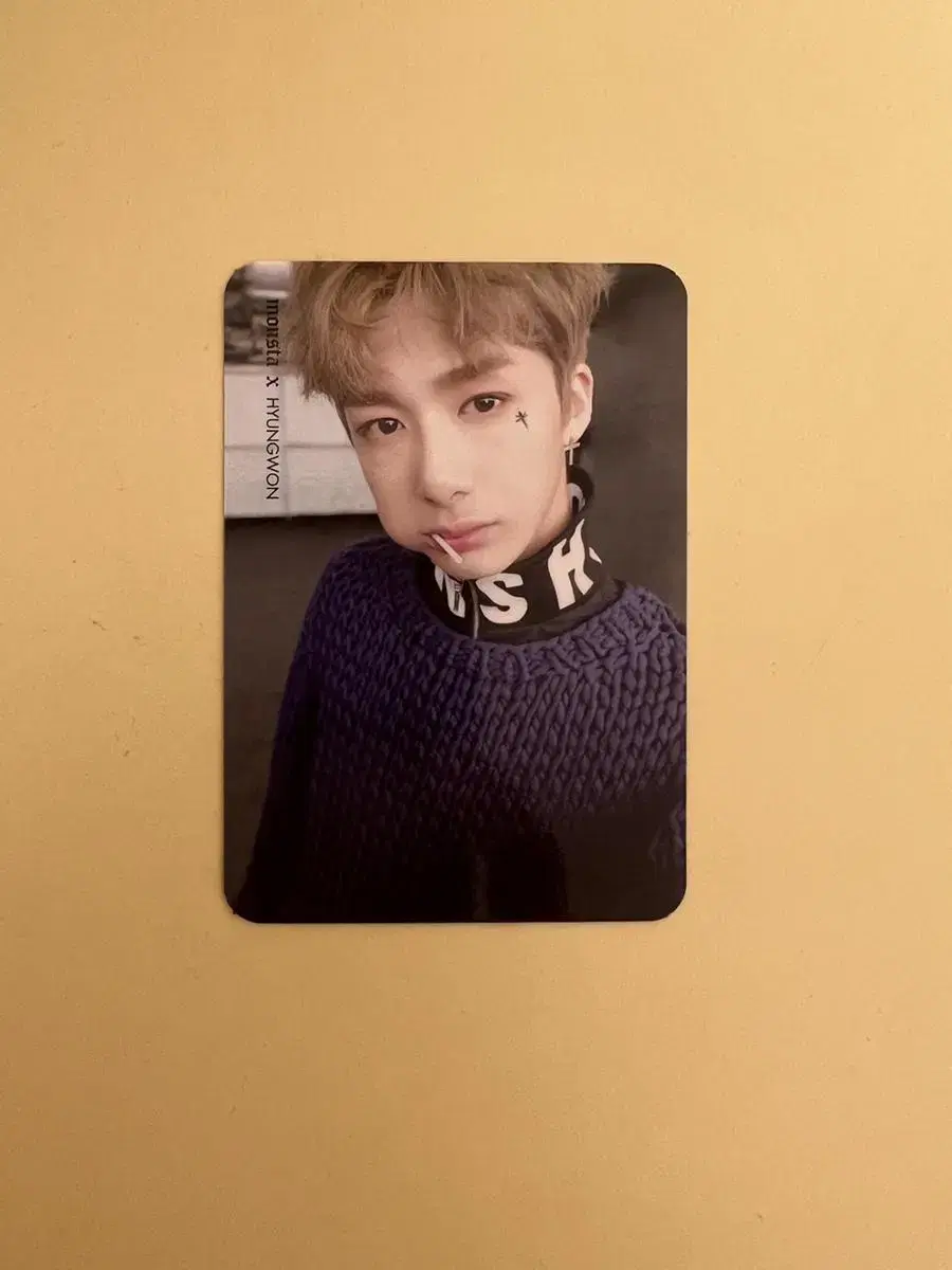 monsta x chae hyungwon 사탕형원 사탕채 photocard