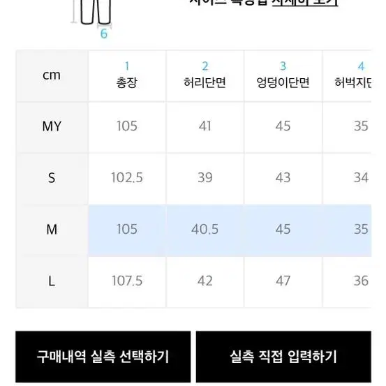 노매뉴얼 바지 M (새상품)