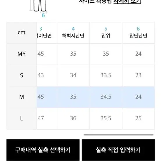 노매뉴얼 바지 M (새상품)