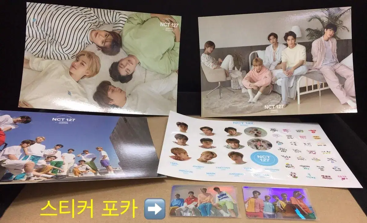 NCT 127 Summer Kit A4 Poster Sticker Photocard