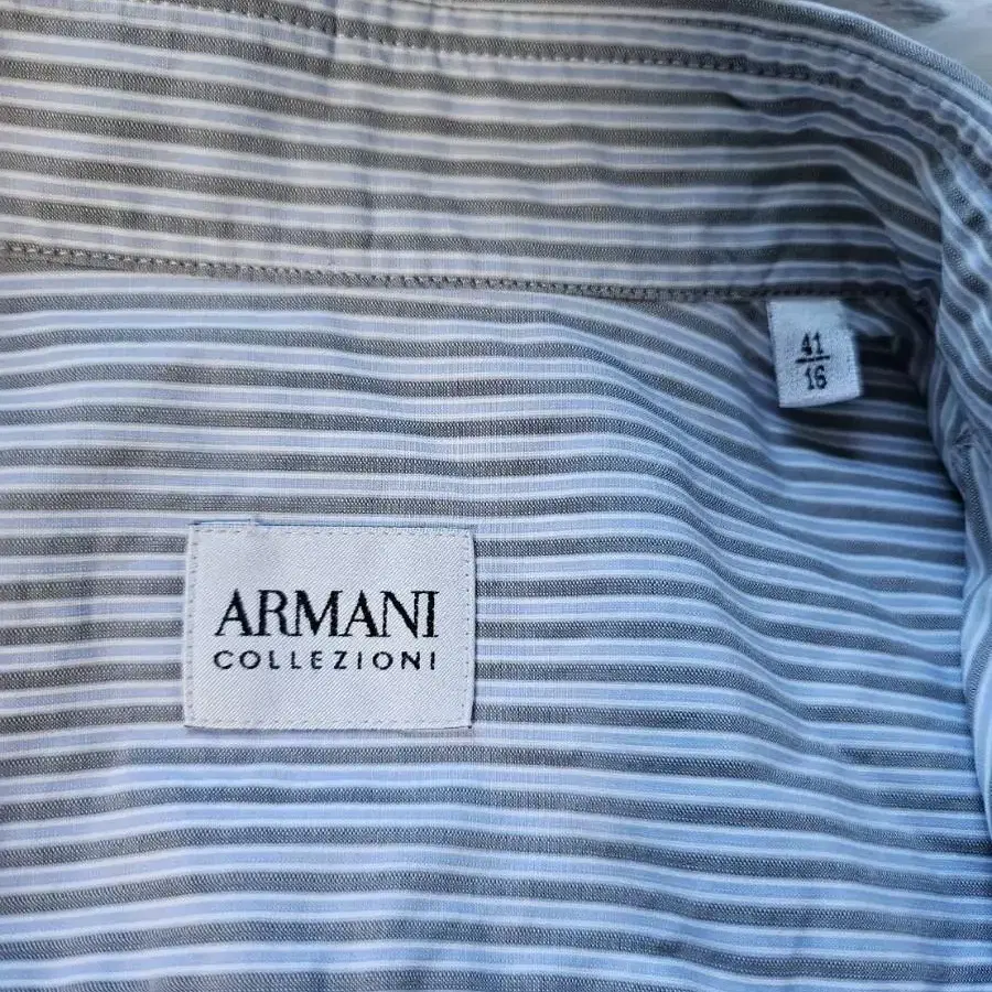 아르마니 Armani 스트라이프 긴팔 와이셔츠 남방