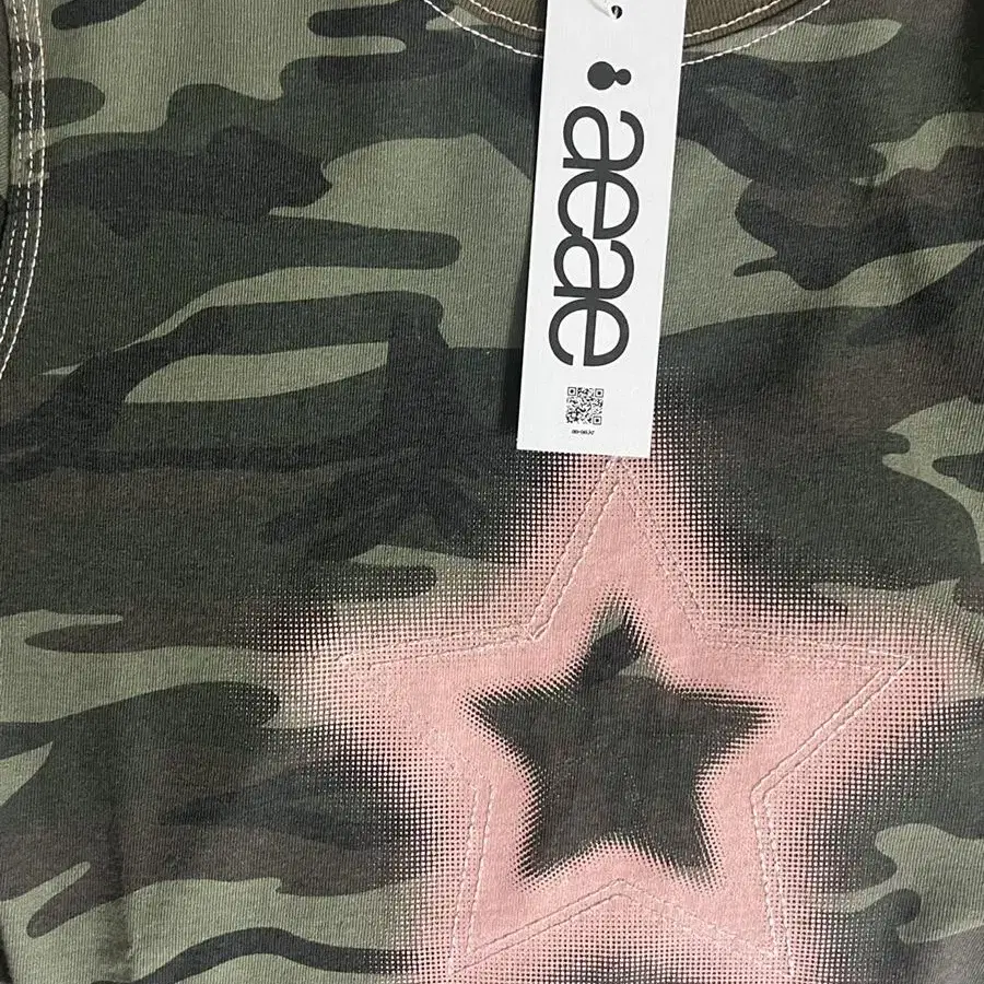 AEAE HALF TONE STAR T-SHIRT [CAMO]