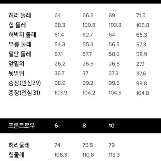 프론트로우 드라마 시그니처 스티치 트라우저 팬츠 사이즈0 새제품