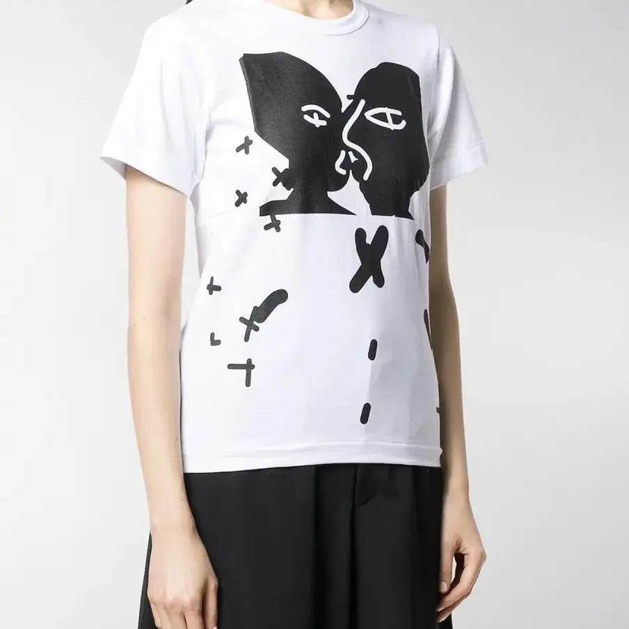 Comme Des Garcons Kiss Printed T-shirt