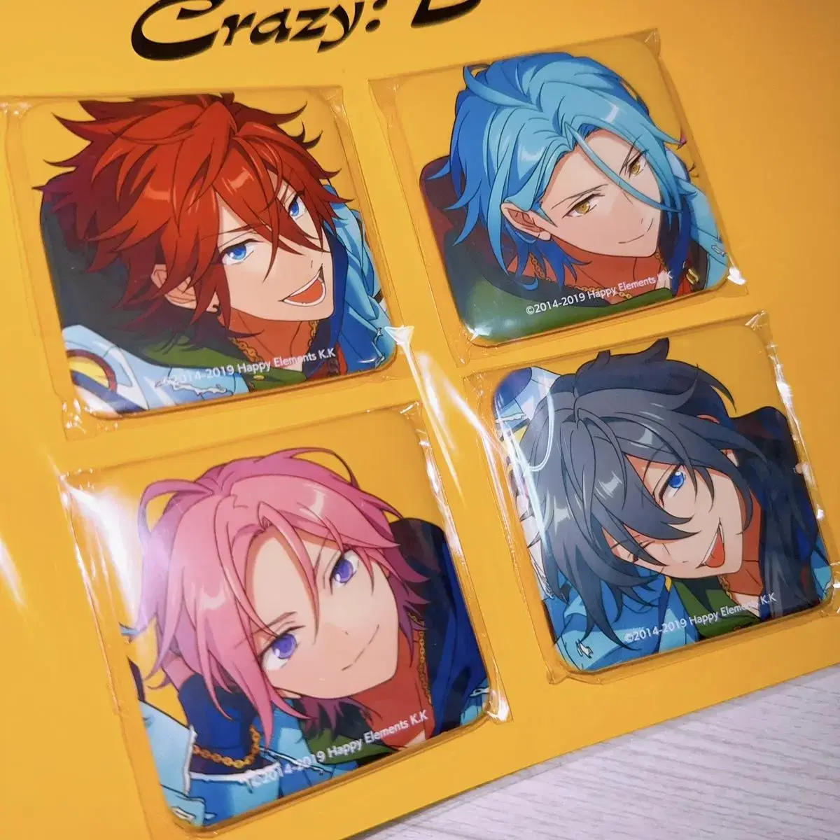 Angsta Crazy Bee Trip album Animate Square Can Badge pre-order benefit First Edition Limited Album Merchandise