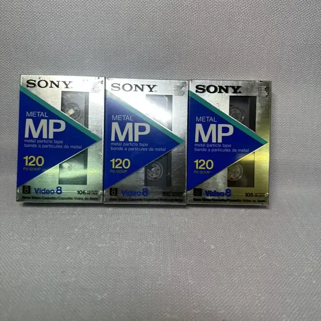 미개봉 Sony 120 Metal MP 8mm 비디오카세트테이프 개당