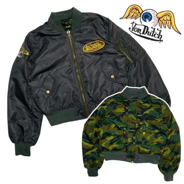 00s VON DUTCH 본더치 y2k 리버시블 아카이브 크롭 ma-1 | 브랜드 중고