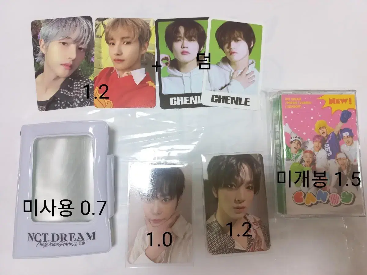 NCT dream photocard wts 127 candy ISTJ tc seasons greetings haechan jaemin marks