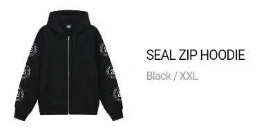 XXL Stussy SS Link Hoodie Zip Up