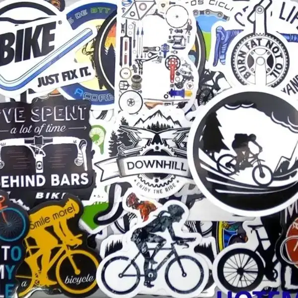 マウンテンバイク サイクルステッカー100枚バイクMTBデカールDIY BMXバイク