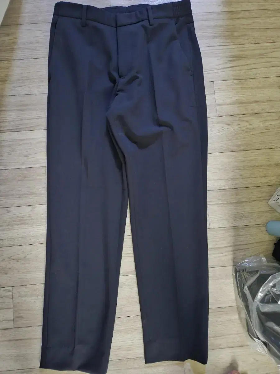 Edition AWEEK Tapered Cropped Slacks Dark Navy 28