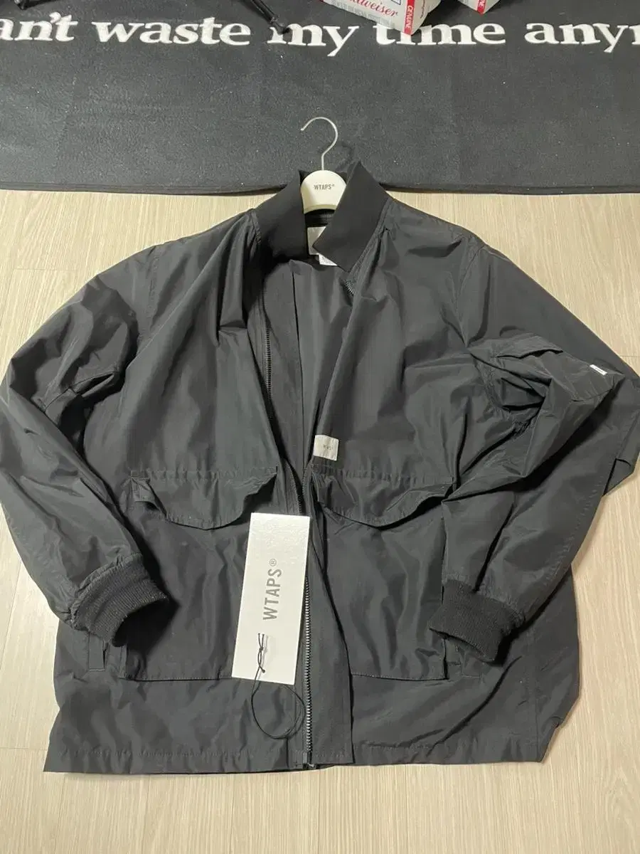 WTAPS Nylon Jacket Bloisons Black Size 4