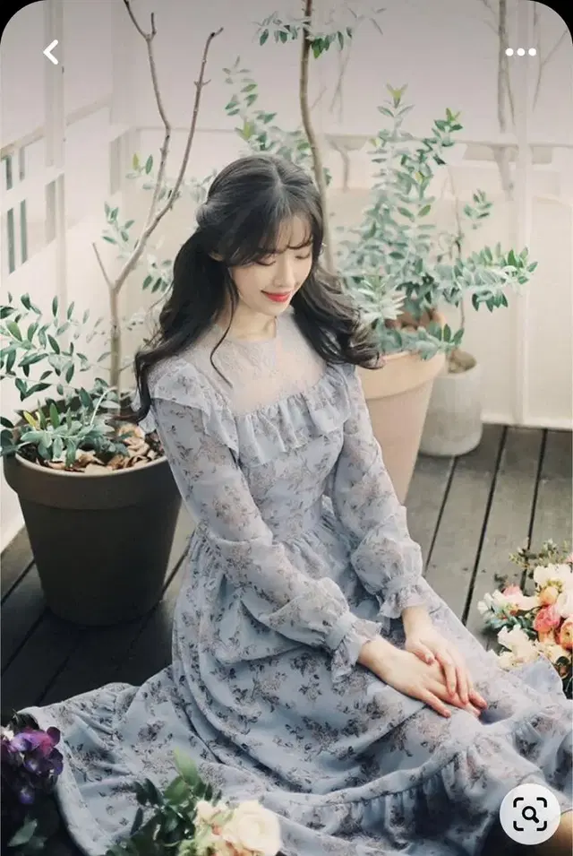 밀크코코아 Emily flower long dress (M size)