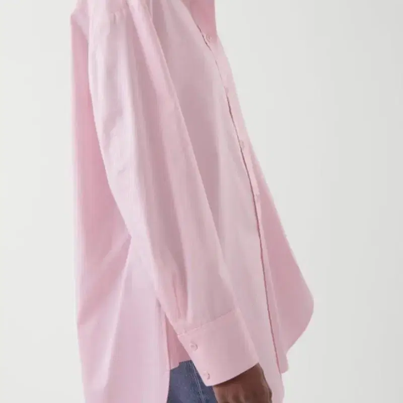 코스 oversized shirt pink (40)