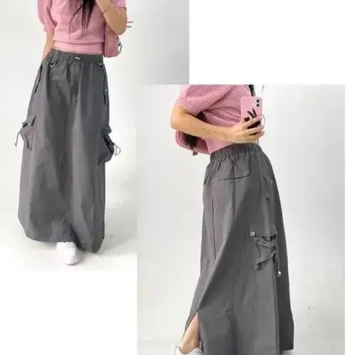 아쿠비클럽 mily cargo long skirt