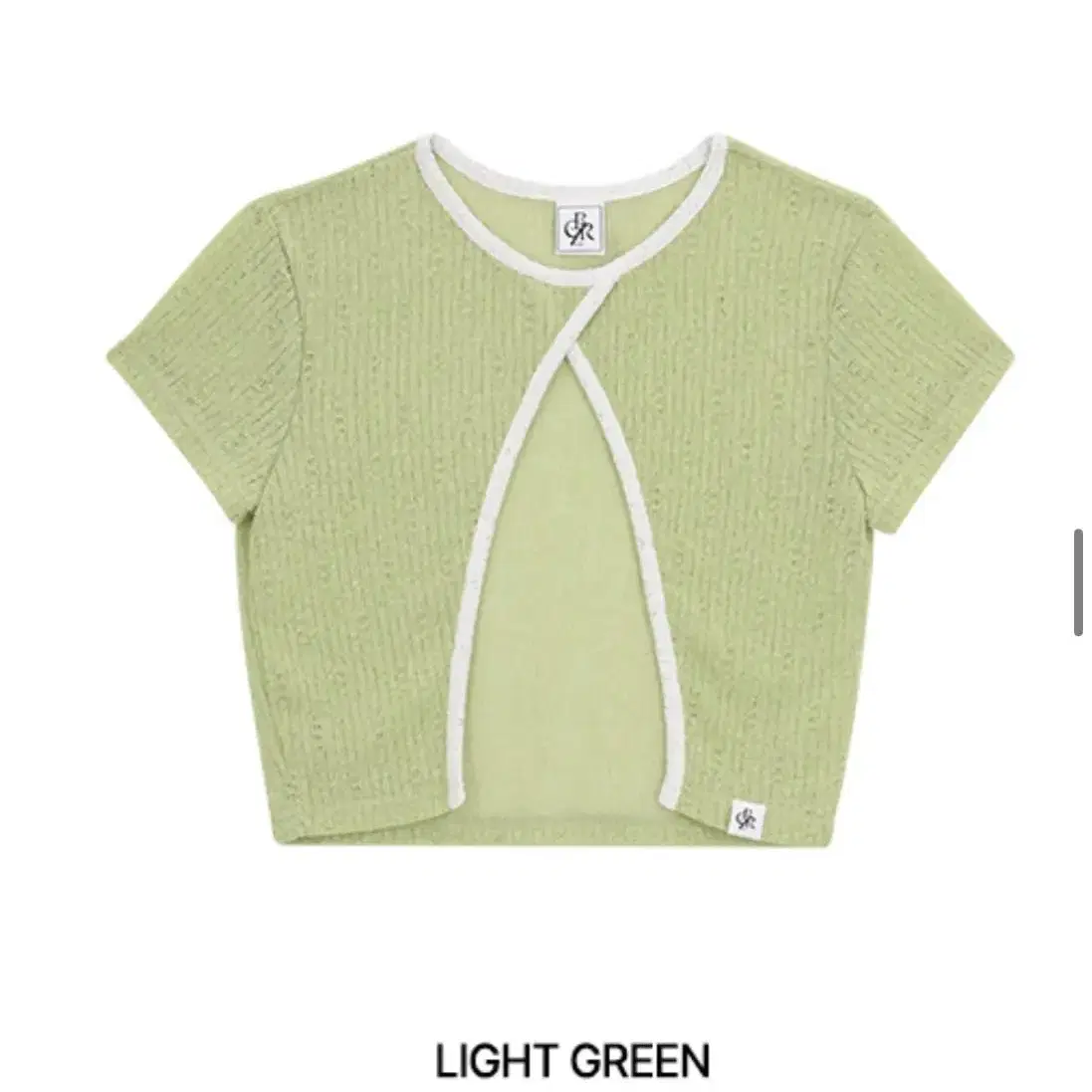 시티브리즈 컷아웃 린넨 레이어드 티셔츠_LIGHT GREEN 세트