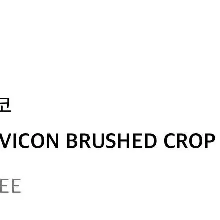 파코 FAVICON BRUSHED CROP TEE WHITE