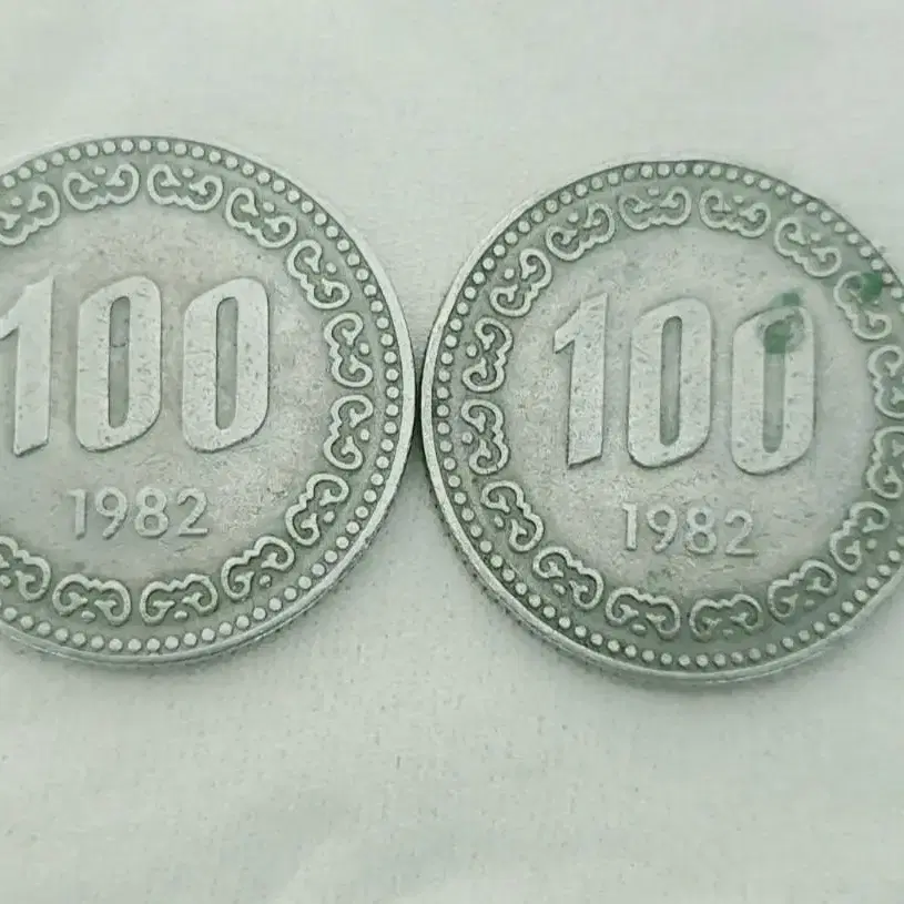 1982년 100원 동전 (사용제)