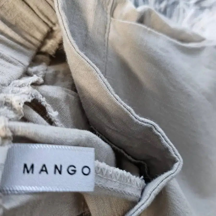 망고 mango 면바지 롱팬츠 긴바지 S