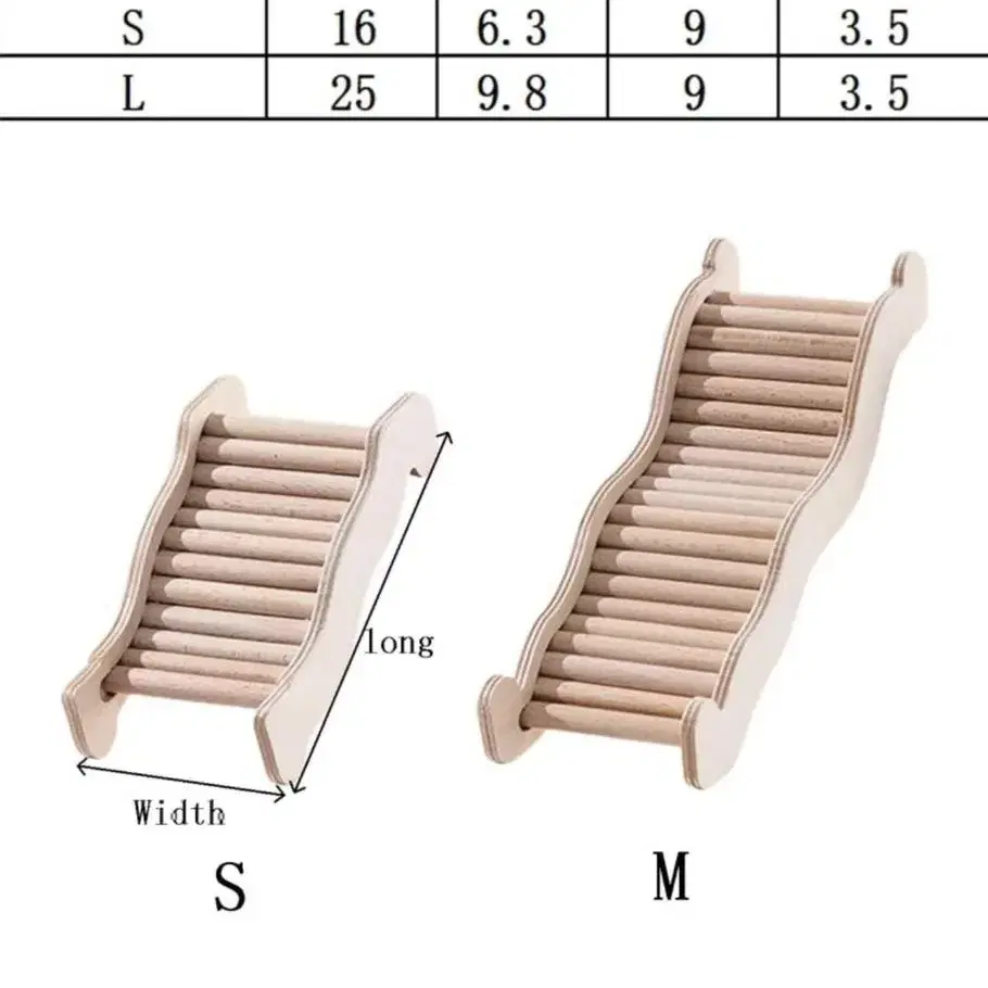 할인) 햄스터용품 원목계단 나무계단 사다리 자연주의