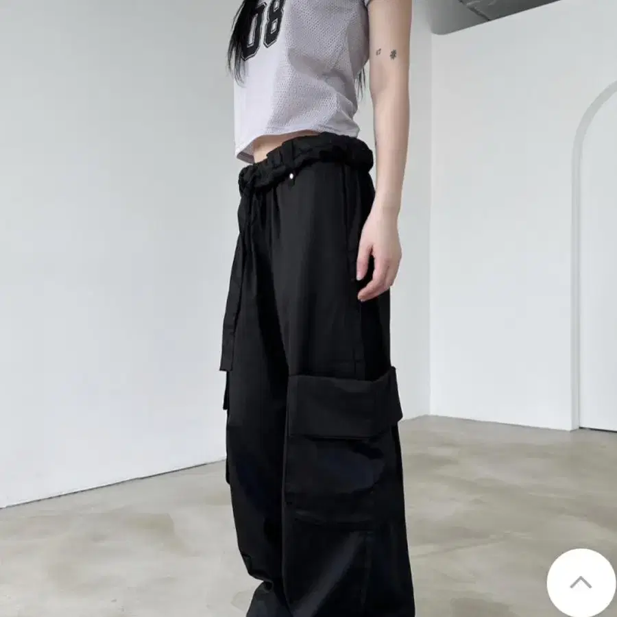 이너뮤트 folded cargo pants 블랙 s