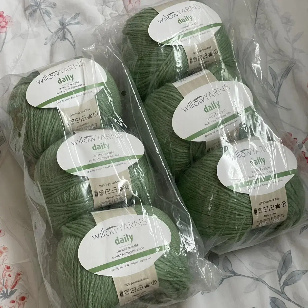 Willow Yarns 슈퍼워시드 울100 뜨개실