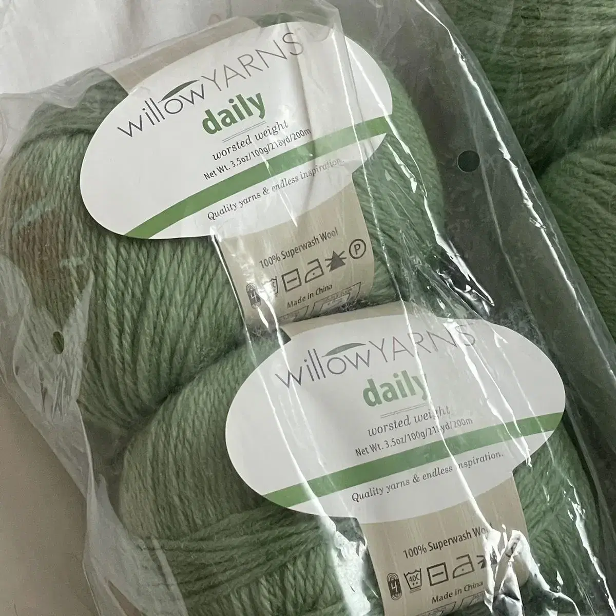 Willow Yarns 슈퍼워시드 울100 뜨개실