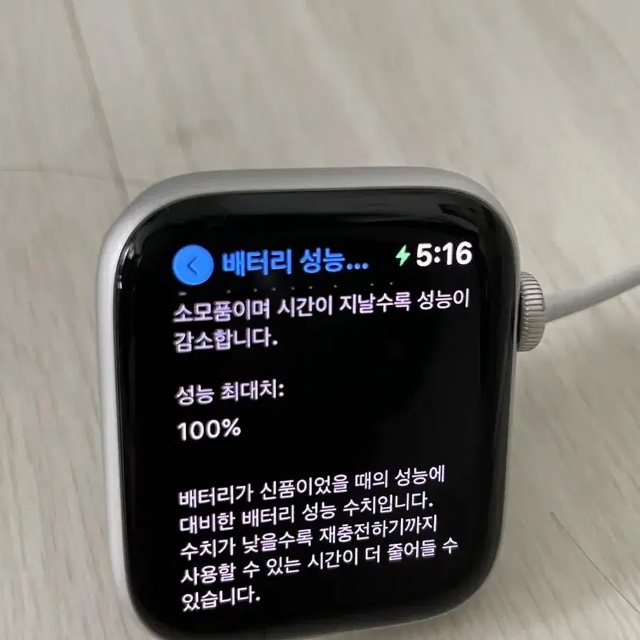 애플워치se 44mm 실버 블루투스