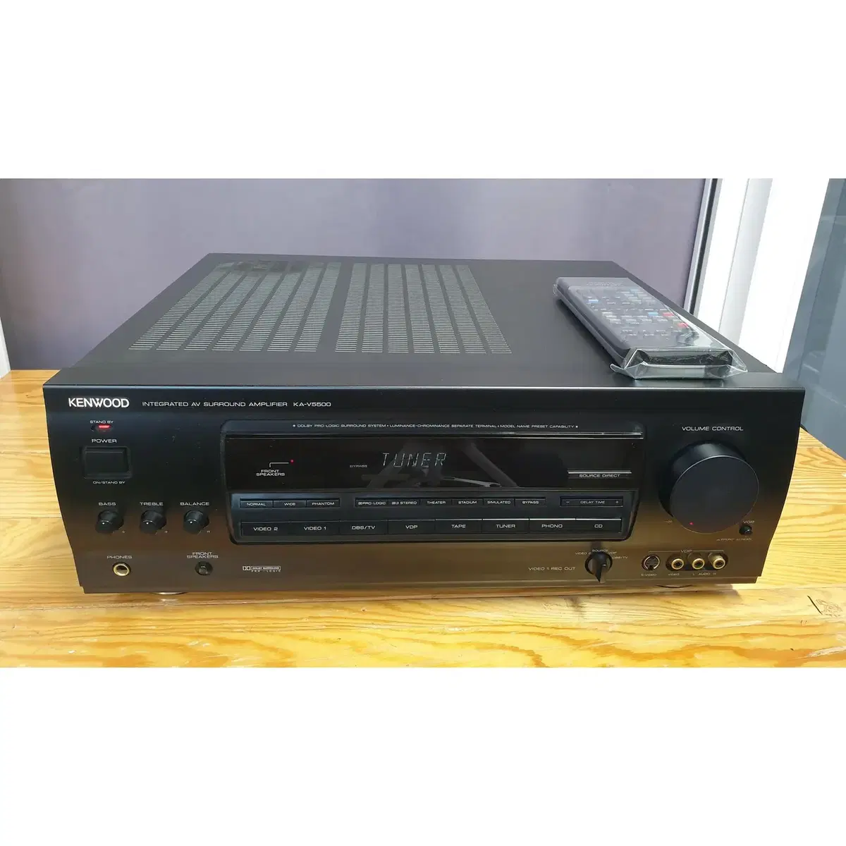 캔우드 AV앰프 Kenwood KA-V5500 리모컨 포함(1990년)