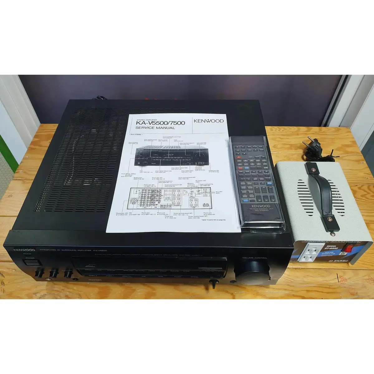 캔우드 AV앰프 Kenwood KA-V5500 리모컨 포함(1990년)