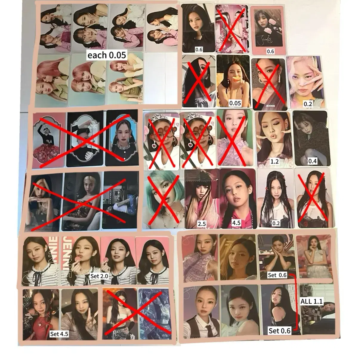 Black Pink photocard, postcard etc. wts of goods