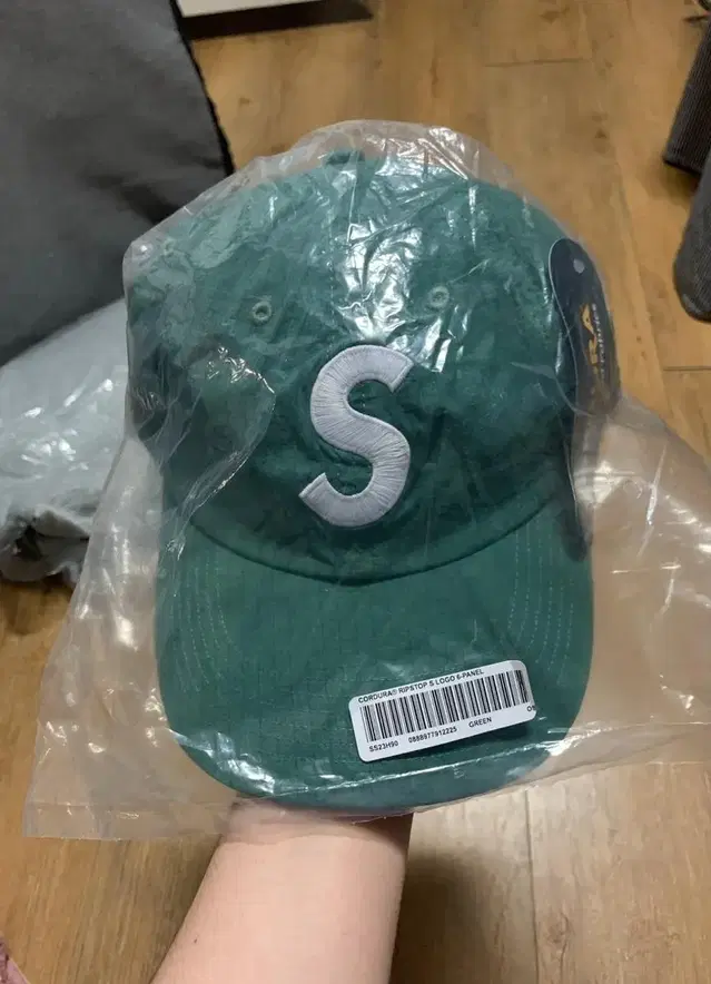 슈프림 코듀라 립스탑 S 에스 로고 6패널캡 캠프캡 모자 Supreme