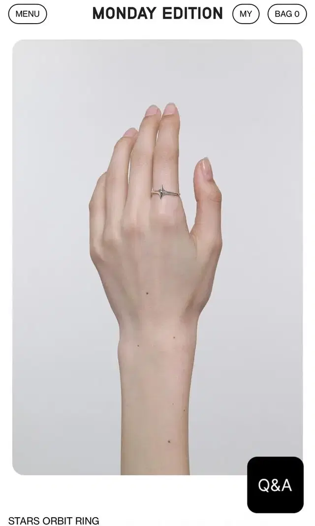 먼데이에디션 반지 STARS ORBIT RING