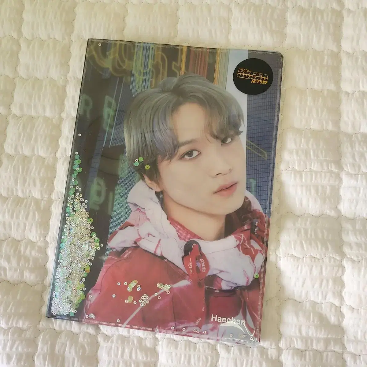 Superhuman nct haechan Glitterholder