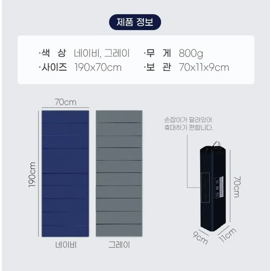 [무료배송+새상품]1인용 접이식캠핑매트,두께 1cm,다용도매트,차박,낮잠