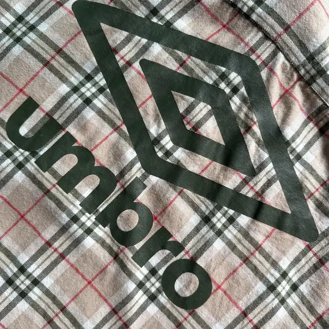 [L] 엄브로 UMBRO BRITISH MADE 빅로고 체크 셔츠