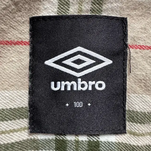 [L] 엄브로 UMBRO BRITISH MADE 빅로고 체크 셔츠