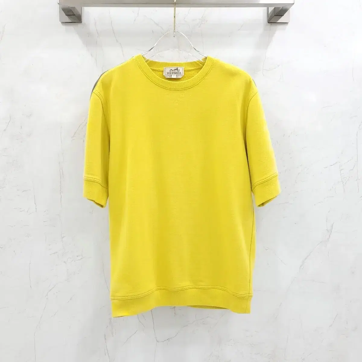 M / Hermès Lime H Logo Short Sleeve T-shirt