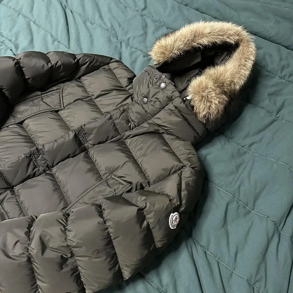 (2) Moncler Cluny Khaki