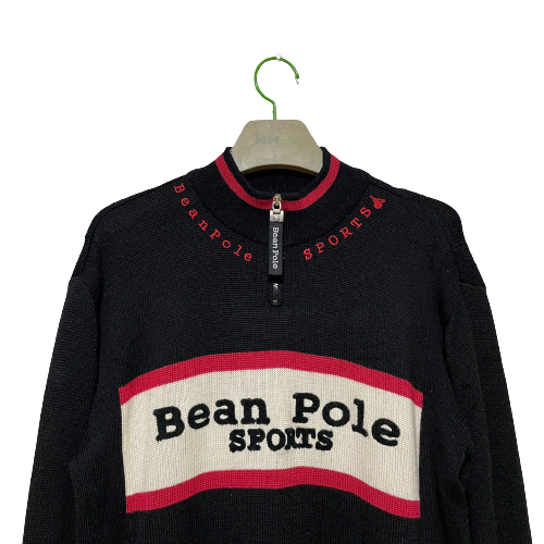 Bean Pole 빈폴 빅로고 니트 반집업 사이즈 95 ~100