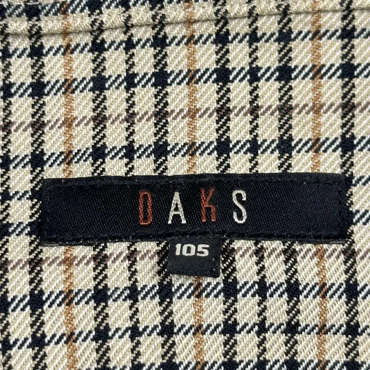 DAKS 닥스 체크패턴 긴팔셔츠 (XL)