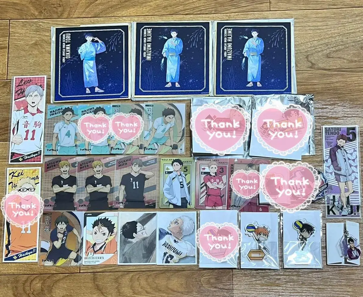 Haikyuu Miya Atsumu Oikawa Iwaizumi Kurokenma gaeul Festivals acrylic Kards