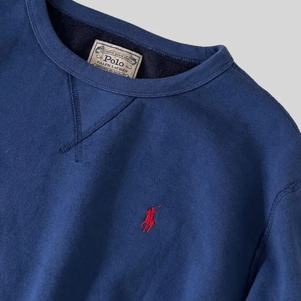 (POLO RALPH LAUREN)blue cotton sweatshir