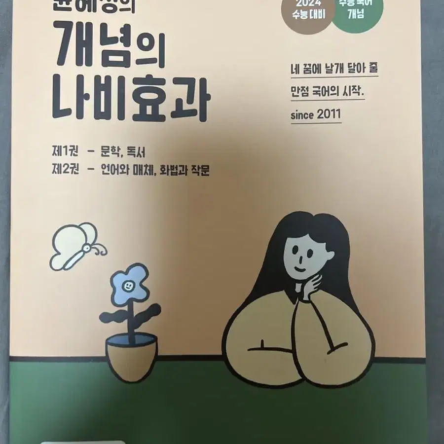 EBS 윤혜정쌤 국어 개념나비효과(1.2권)+워크북 따로도 팔아요