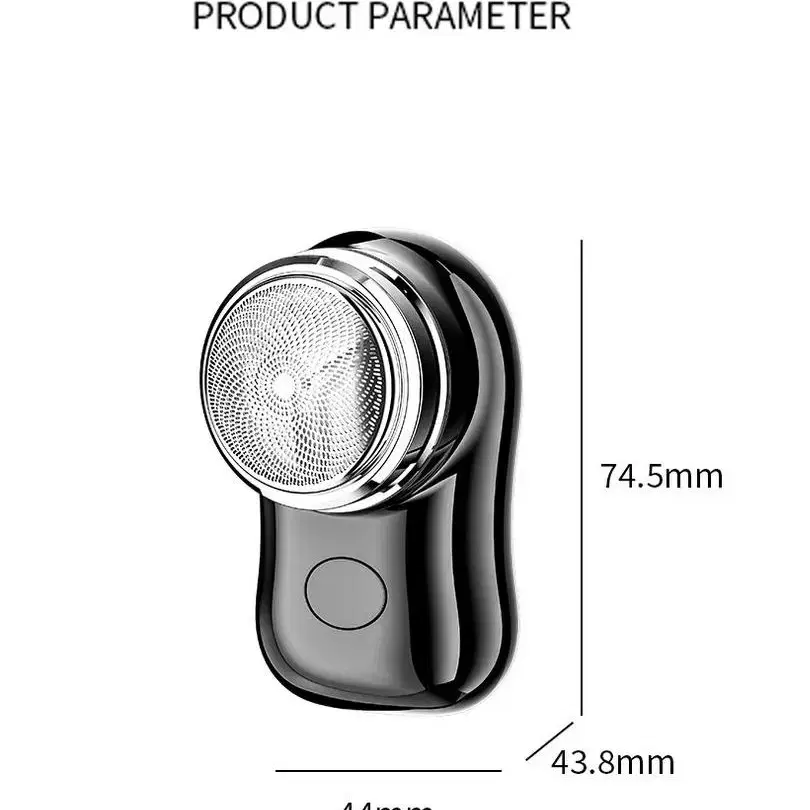 면도기 미니 휴대용 USB 충전식 방수 여행용 휴대용 저소음