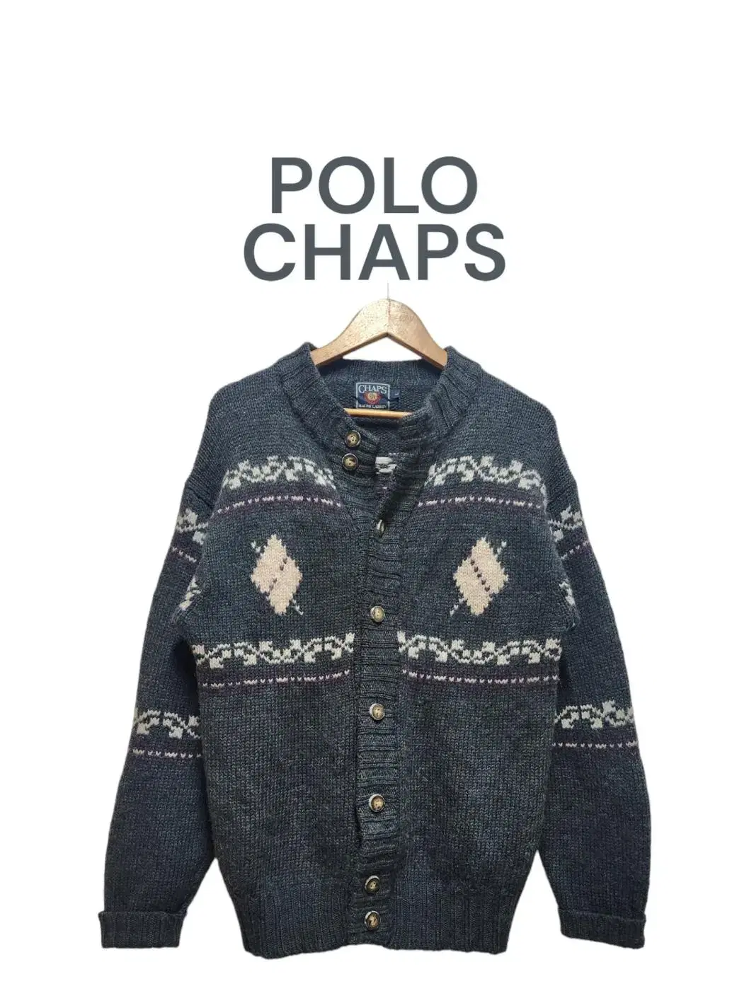 [L] CHAPS' POLO Chaps' Polo Ralph Lauren Cowichan Cardigan