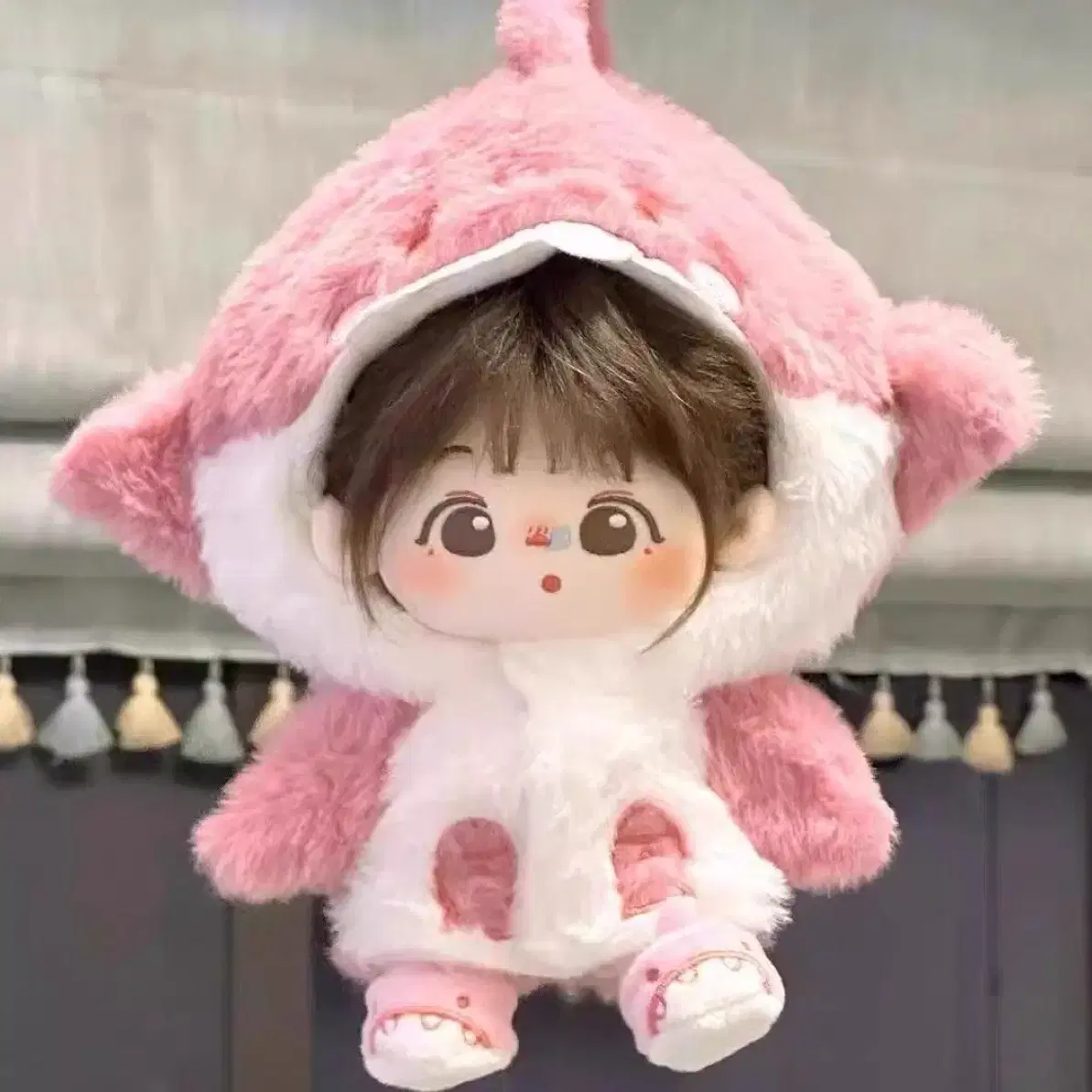 [당일배송] 20cm 인형옷 상어 잠옷 양도 모자 망토 미개봉 새상품