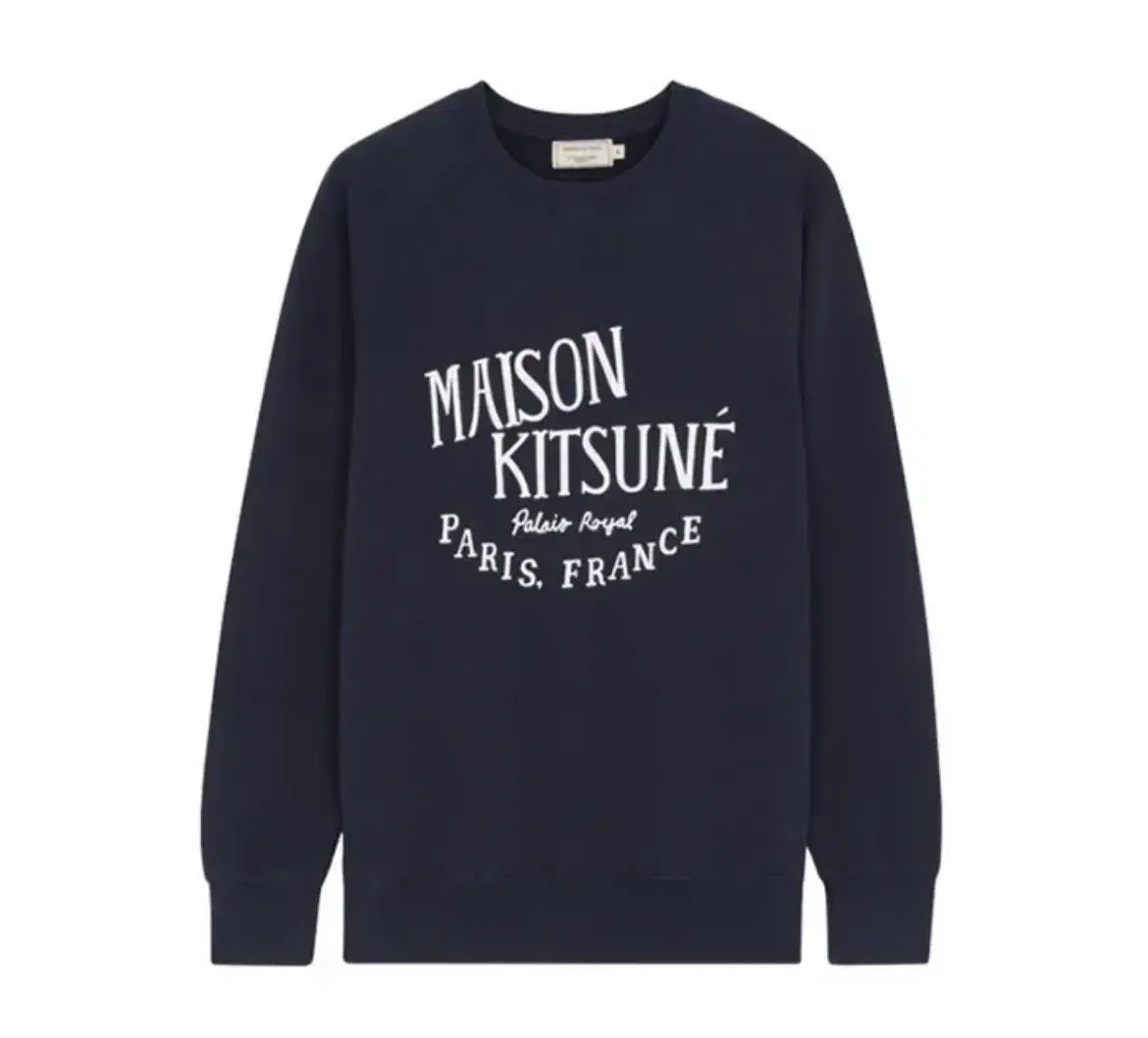 Maison Kitsune Palais Royale Man-to-Man Black M