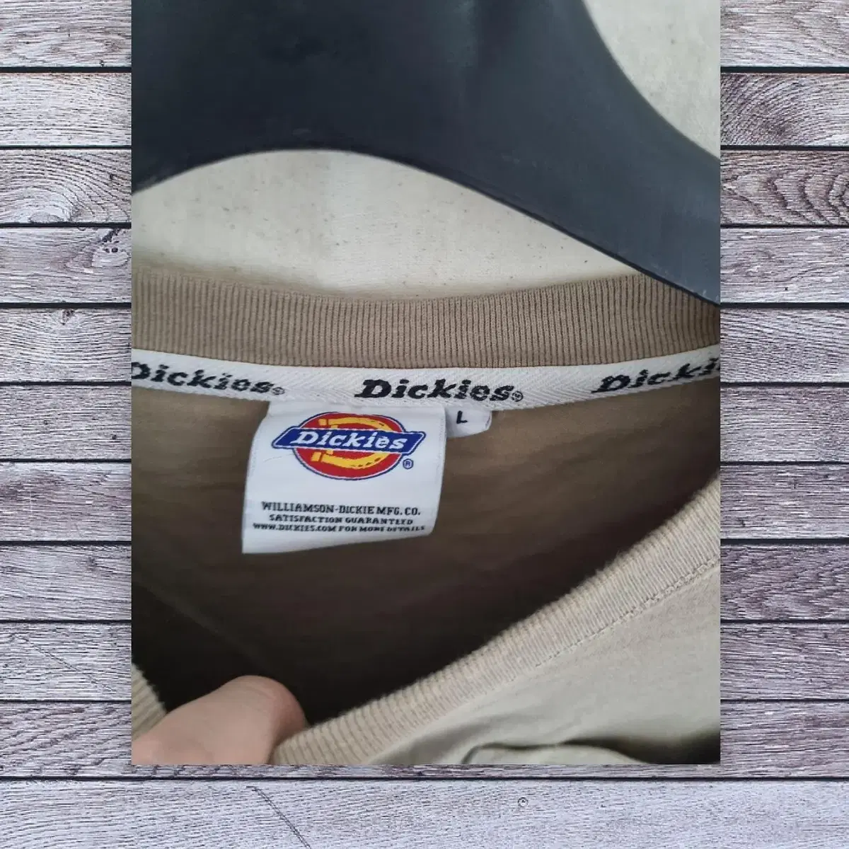 L) Dickies 디키즈 카키 포켓 반팔 티셔츠