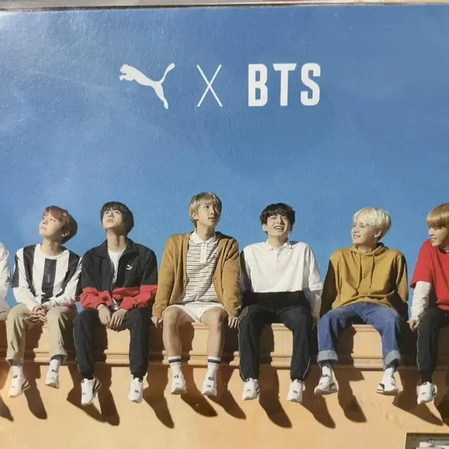 방탄 푸마 콜라보 엽서 puma bts